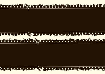 Editable grunge film frameのイラスト素材
