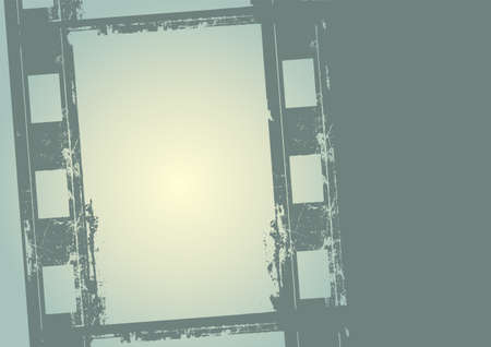 Editable grunge film frameのイラスト素材