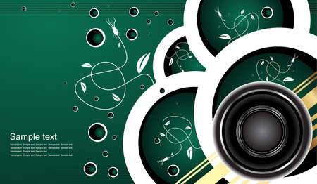 Editable audio backgroundのイラスト素材