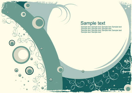 Editable modern grunge floral background with space for your textのイラスト素材