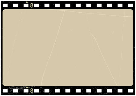 Editable grunge film frameのイラスト素材