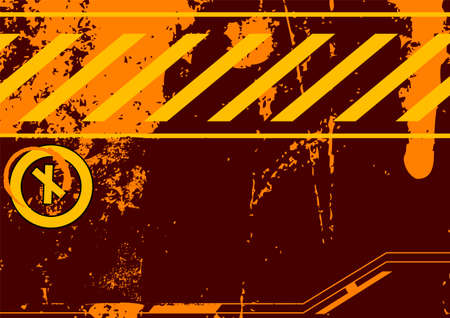 Editable abstract grunge techno style background with space for your textのイラスト素材