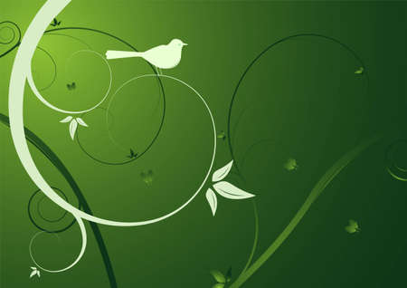 Editable modern floral background with space for your textのイラスト素材