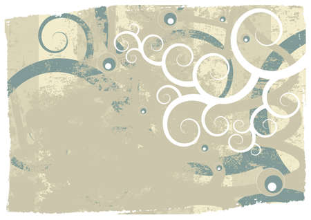 Editable modern grunge floral background with space for your textのイラスト素材