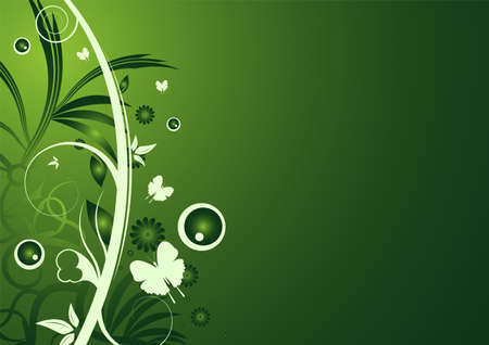 Editable modern floral background with space for your textのイラスト素材