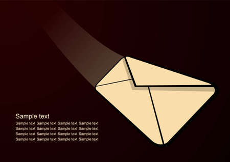 Incoming mail , modern business background with space for your textのイラスト素材