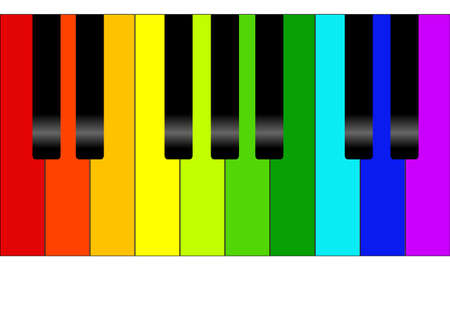 Editable colorful piano backgroundのイラスト素材