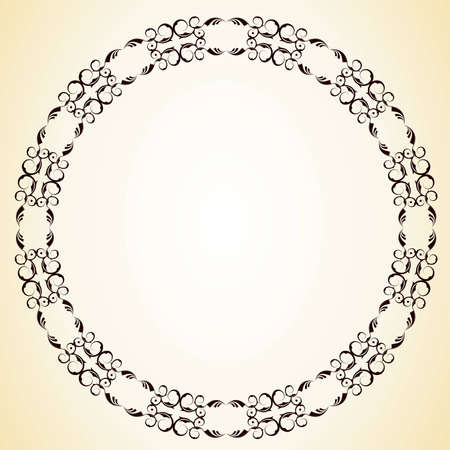 Editable decorative victorian frame with space for your text or image.のイラスト素材