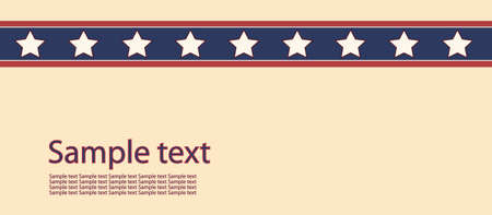 Editable background - stars and stripes. Space for your text.のイラスト素材