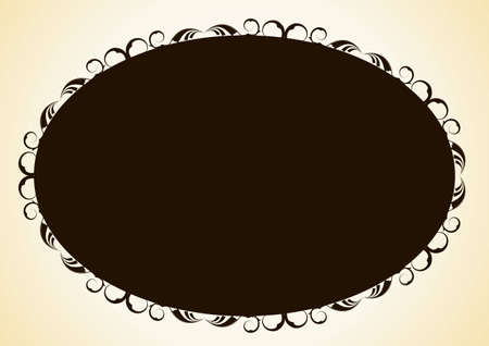 Editable decorative victorian frame with space for your text or image.のイラスト素材