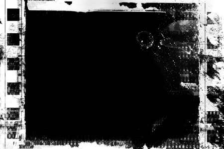 Computer designed highly detailed film frame with space for your text or image.Nice grunge element for your projectsの写真素材