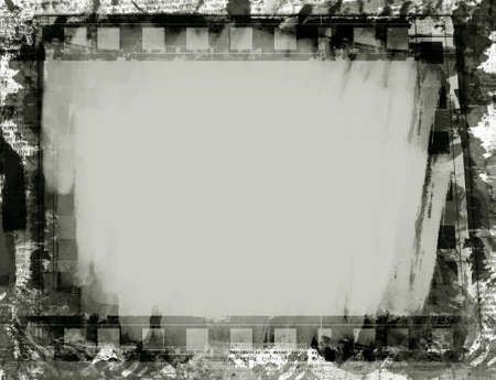 Computer designed highly detailed film frame with space for your text or image.Nice grunge element for your projectsの写真素材