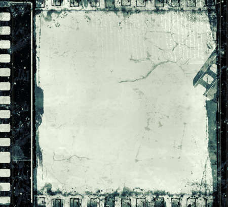Computer designed highly detailed film frame with space for your text or image.Nice grunge element for your projectsの写真素材