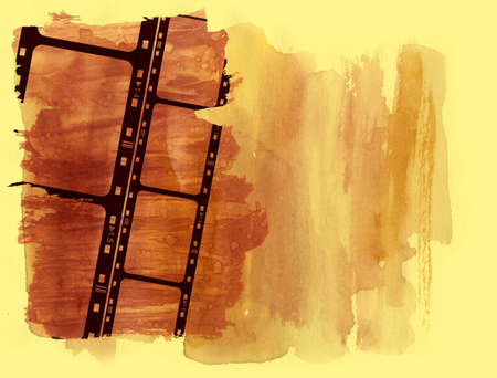 Computer designed highly detailed film frame with space for your text or image.Nice grunge element for your projectsの写真素材