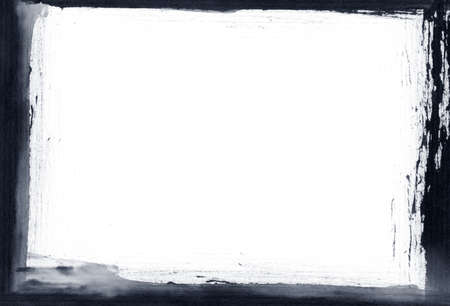 Hand painted Dark border on paper close up , nice element for your projects.の写真素材