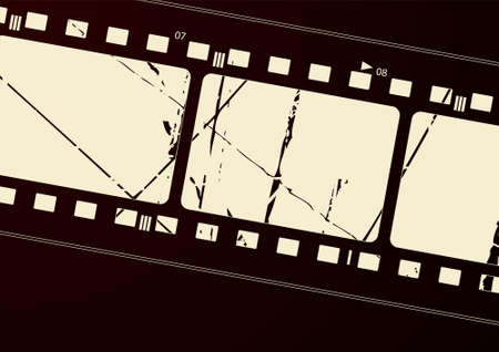 Editable vector film frame background with space for your text or image.  More images like this in my portfolioのイラスト素材