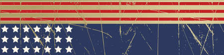 Editable vector background - stars and stripes. Space for your text. More images like this in my portfolioのイラスト素材
