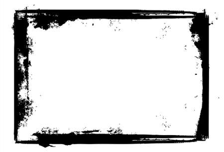 Editable vector distressed dark border . Nice grunge element for your projects. More images like this in my portfolioのイラスト素材