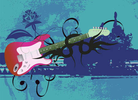 Editable modern  grunge music background with space for your textのイラスト素材