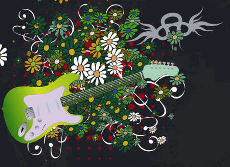 Editable modern  grunge music background with space for your textのイラスト素材