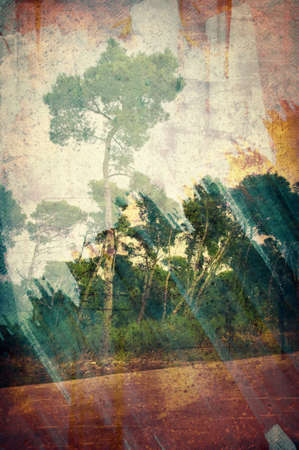 Computer designed highly detailed grunge abstract textured collage. Nice background for your projects.の写真素材