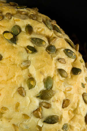 Loaf of bread , close-up photo with shallow DOF