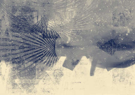 Grunge abstract textured collage の写真素材