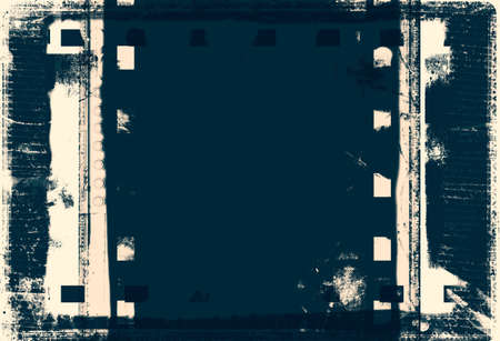 Computer designed highly detailed film frame with space for your text or image. Nice grunge element for your projects. の写真素材