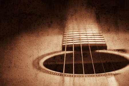 Grunge textured guitar background with space for your text
