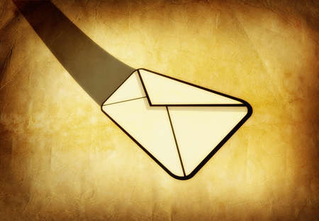 Incoming mail - grunge textured background with space for your textの写真素材