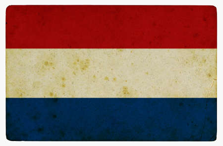 Computer designed highly detailed grunge illustration of the flag of the Netherlandsの写真素材