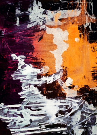 Abstract  background or texture created with multiple layers of  mixed media elements.の写真素材