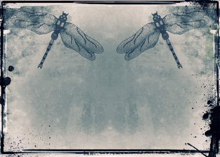 Highly detailed grunge frame  with space for your text or image. Great grunge layer for your projects.の写真素材