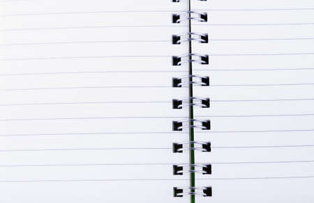 Spiral notebook close up photo with space for your text