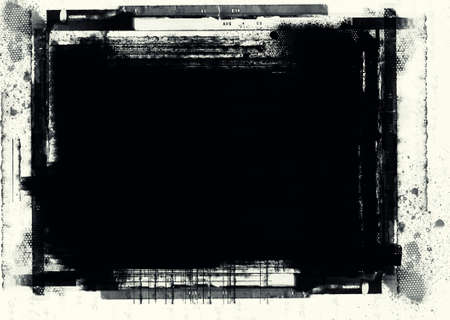 Highly detailed grunge frame  with space for your text or image. Great grunge layer for your projects.の写真素材