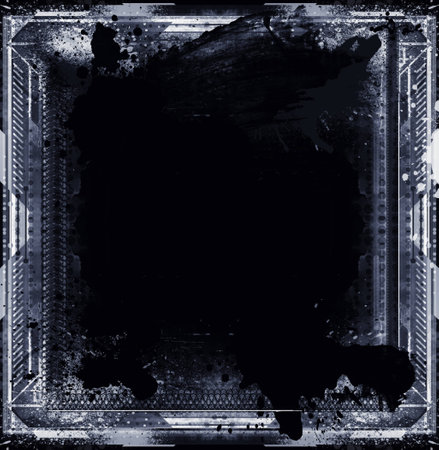 Highly detailed grunge frame  with space for your text or image  Great grunge layer for your projects の写真素材