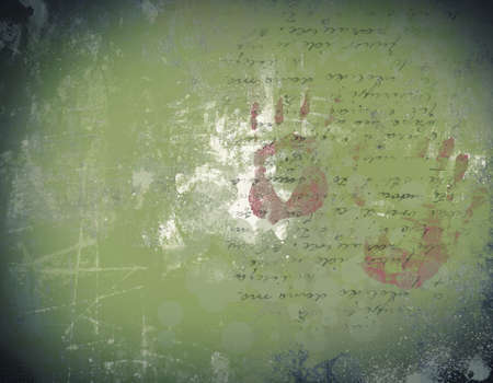 Highly detailed grunge abstract textured collage with space for your textの写真素材