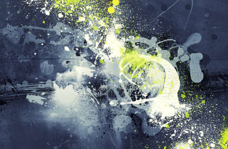 Highly detailed grunge abstract textured collage with space for your text