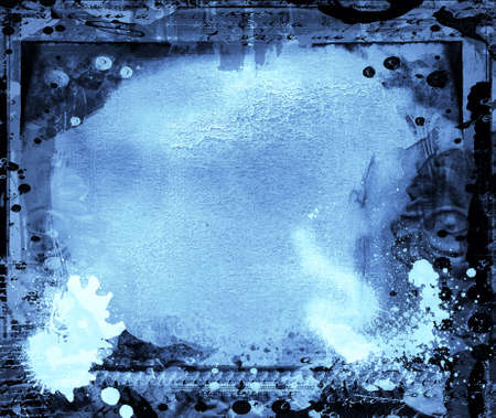Highly detailed grunge frame  with space for your text or image. Great grunge layer for your projects.の写真素材