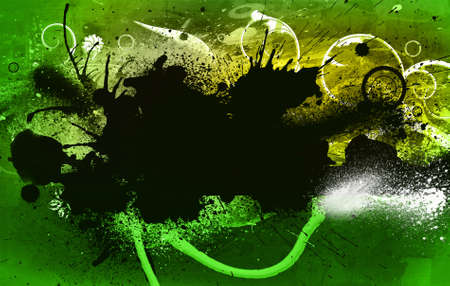 grunge abstract textured spring floral collage with space for your textの写真素材