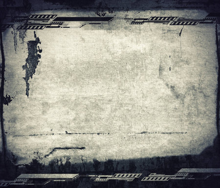 Highly detailed grunge frame  with space for your text or image. Great grunge layer for your projects.の写真素材