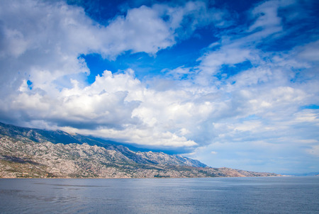 Beautiful rocky Mediterranean coast in Croatia, rocky islandsの写真素材
