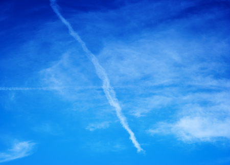 Beautiful Blue Sky Nature Backgroundの写真素材