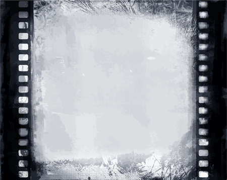 Grunge Frame Or Distressed Texture . Large High Detailed Decorative Vector Vintage Weathered Border. Great Grunge Background Or Retro Design Decor Element For Your Projects.のイラスト素材