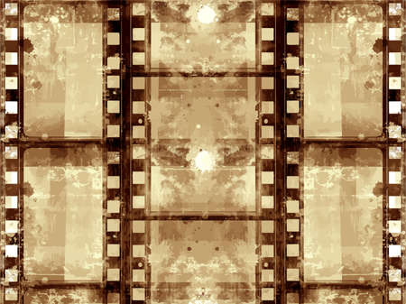 Grunge Vector Frame Or Distressed Texture . Large High Detailed Decorative Vintage Weathered Border. Great Grunge Background Or Retro Design Decor Element For Your Projects.のイラスト素材