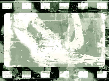 Grunge Vector Frame Or Distressed Texture . Large High Detailed Decorative Vintage Weathered Border. Great Grunge Background Or Retro Design Decor Element For Your Projects.のイラスト素材