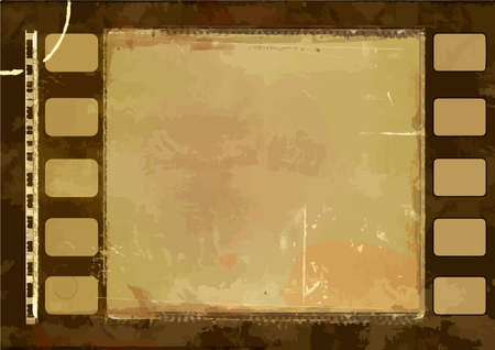 Grunge Vector Frame Or Distressed Texture . Large High Detailed Decorative Vintage Weathered Border. Great Grunge Background Or Retro Design Decor Element For Your Projects.のイラスト素材