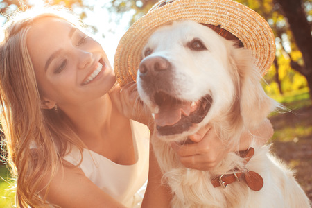 Young woman blonde hair summer style conceptの写真素材