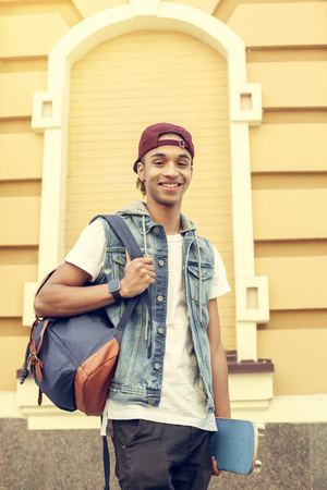 Young man african descent teen age conceptの写真素材