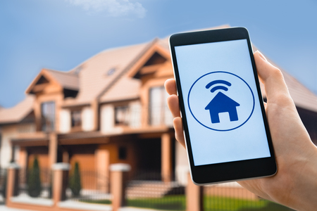 Smart home control digital devices modern technologyの写真素材